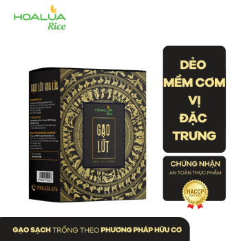 GẠO LỨT HOA LÚA DẺO MỀM, THƠM NGON, GIÀU DINH DƯỠNG (Hộp 2Kg)